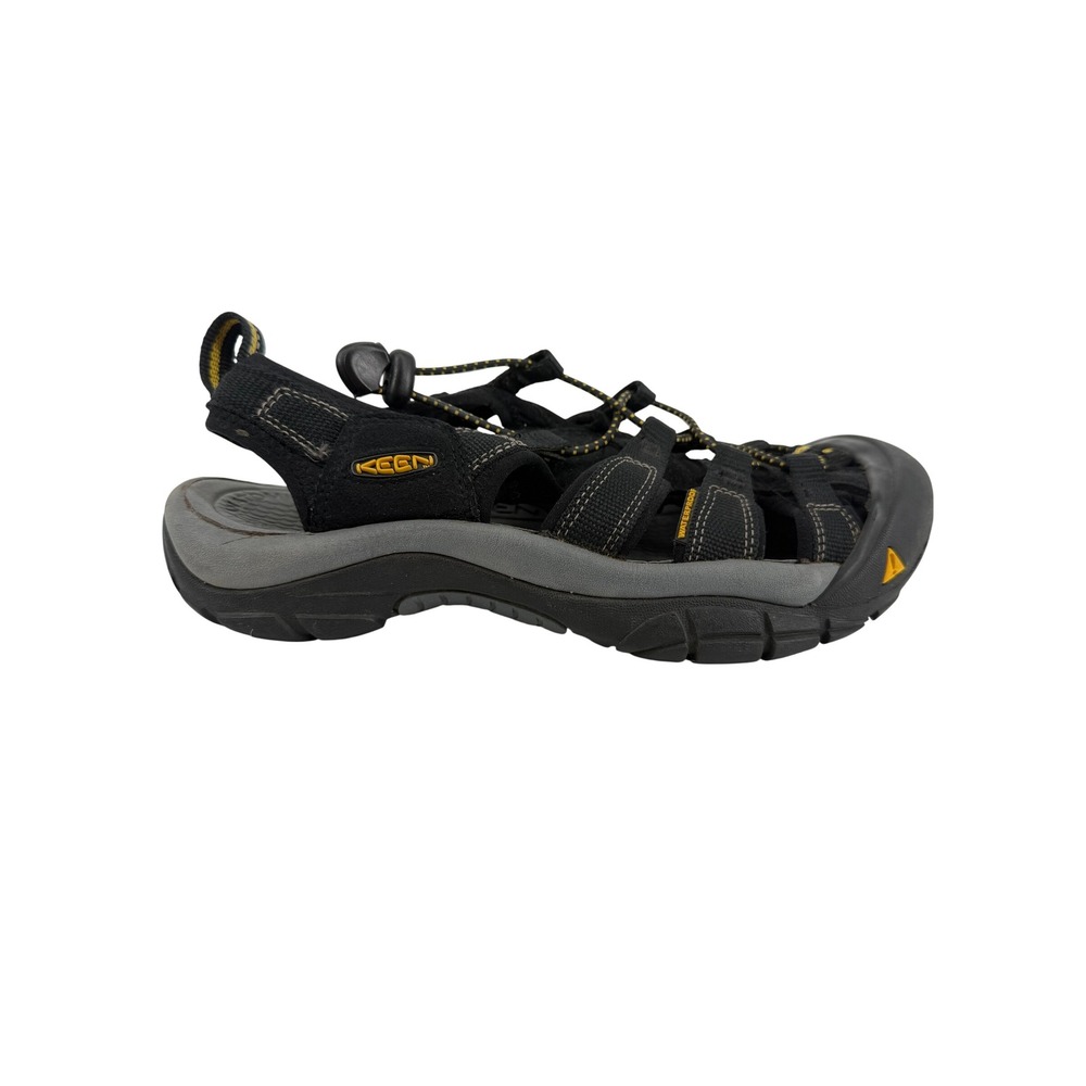 KEEN Newport H2 Sandals Womens 7 Black Yellow Good Waterproof Hiking Sport